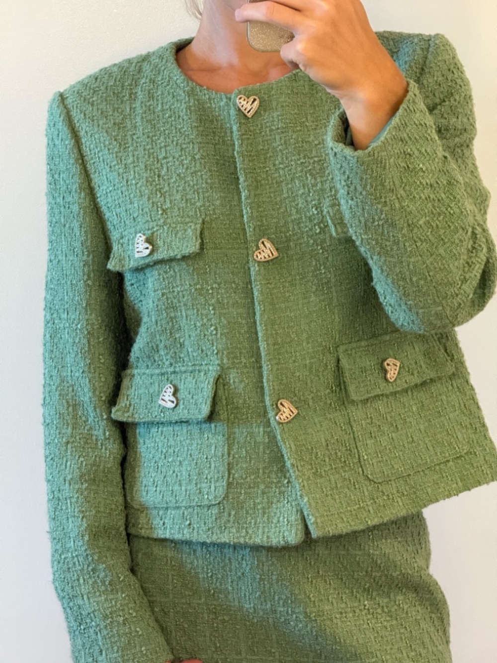 Green Tweed Mango Matching Set - Picture 2 of 16